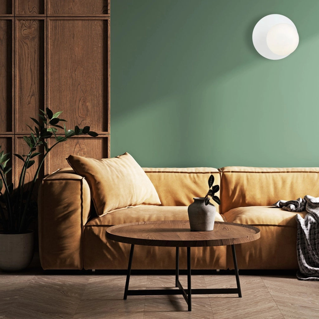 Applique da parete OSLO 1 luce bianco opale E14 Emibig