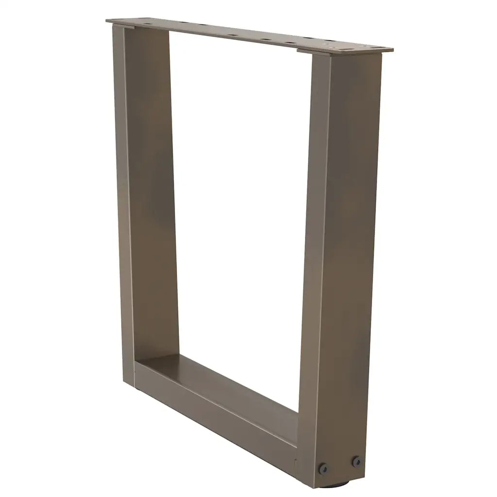 Gambe per Tavolino da Caff¨¨ a Forma di V 2 pz-Set di 2 Gamba per Tavolo Acciaio Naturale 50x(42-43,3) cm Acciaio