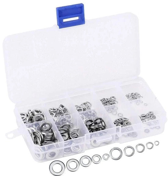 Set di 300 chiavi a scatto in acciaio inossidabile con assi di sterzatura in plastica - M2 M3 M4 M5 M6