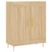 Buffet credenza cassettiera armadio mobile contenitore organizer cucina soggiorno rovere Sonoma 69,5 x 34 x 90 cm legno ingegnerizzato marrone 02_0031684