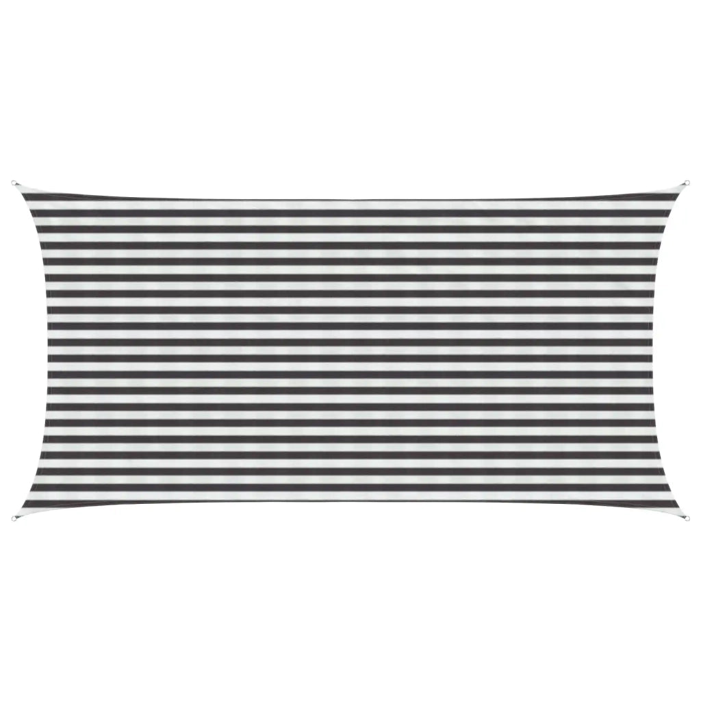 Telo Ombra Antracite e Bianco 2,5 x 6 m HDPE 42032769