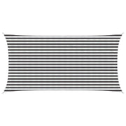 Telo Ombra Antracite e Bianco 2,5 x 6 m HDPE 42032769