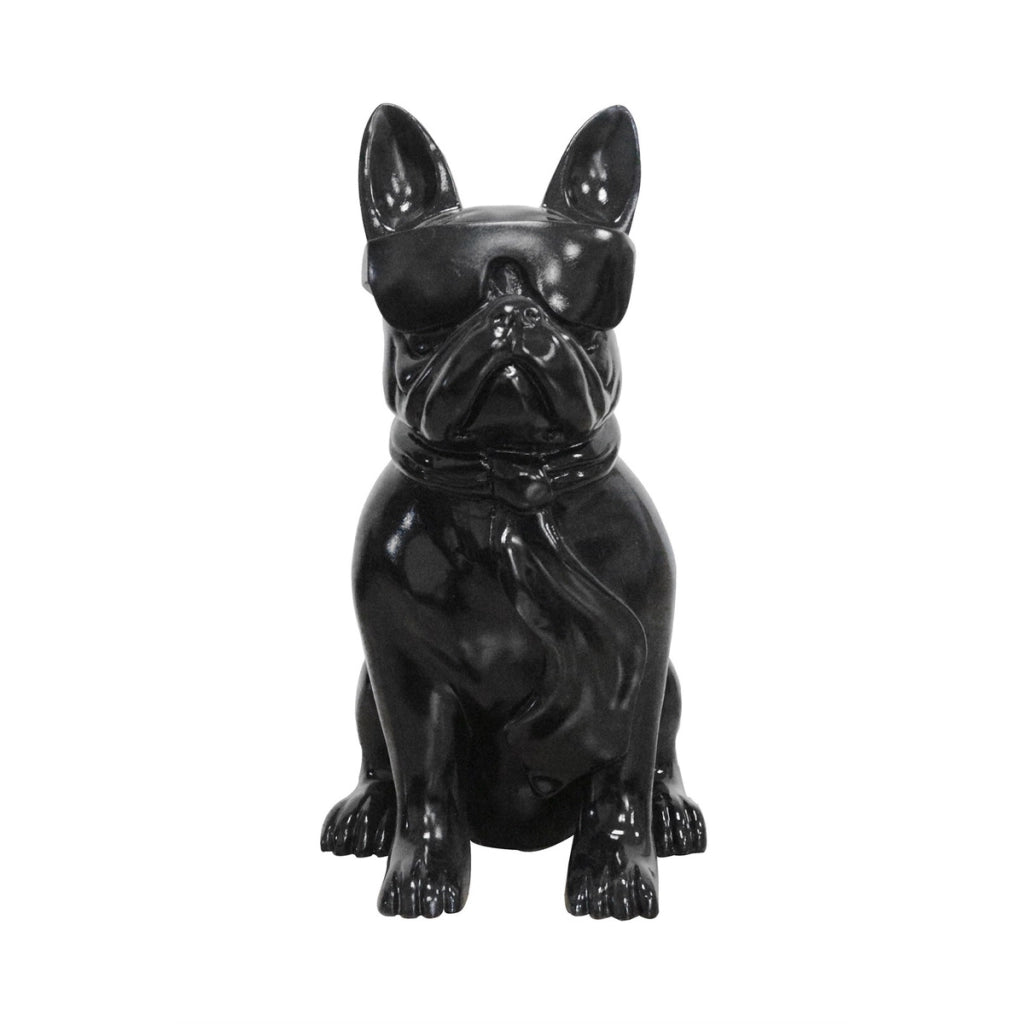 Scultura Decorativa Bulldog Francese Dude Nero