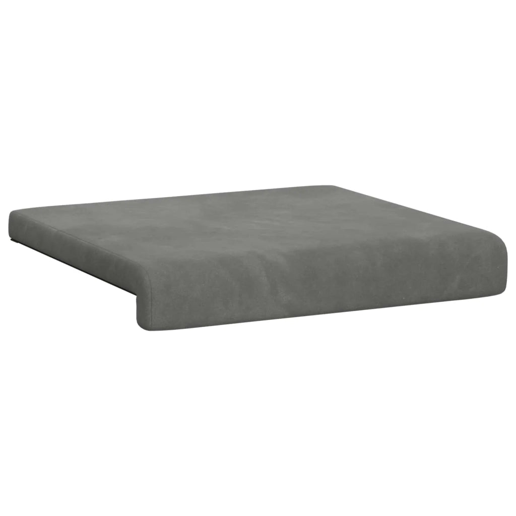 Cuscino per panchina 2 pcs Velluto Grigio Scuro 42043022