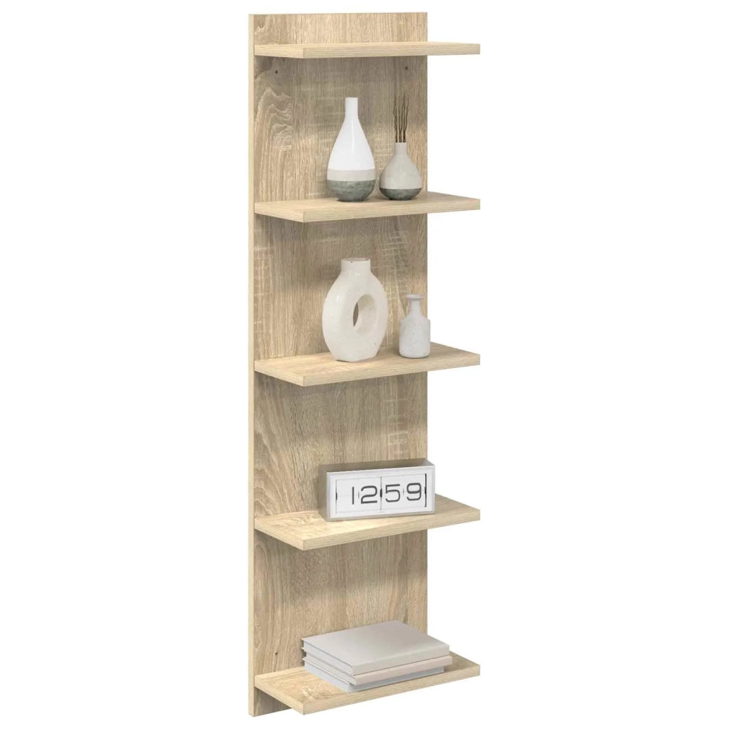 Scaffale da parete 2 pcs Rovere Sonoma 30 x 15 x 100 cm 8012401