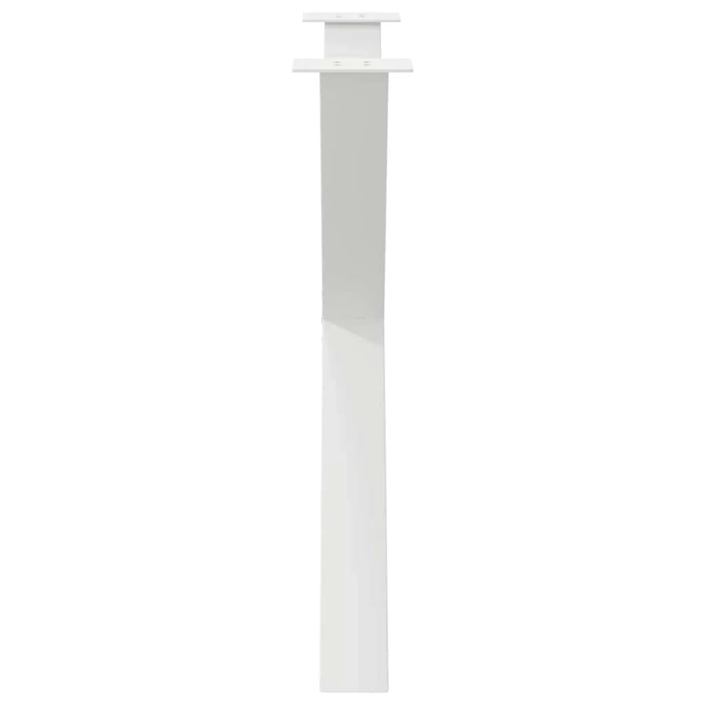 Set di 3 gambe per tavolo da pranzo a forma di X 90 x 72 cm supporto robusto stile moderno acciaio bianco 02_0057267
