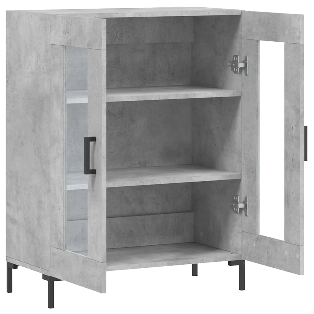 Buffet credenza cassettiera mobiletto mobile contenitore organizer per cucina soggiorno salotto 69,5 x 34 x 90 cm legno ingegnerizzato grigio 02_0032075