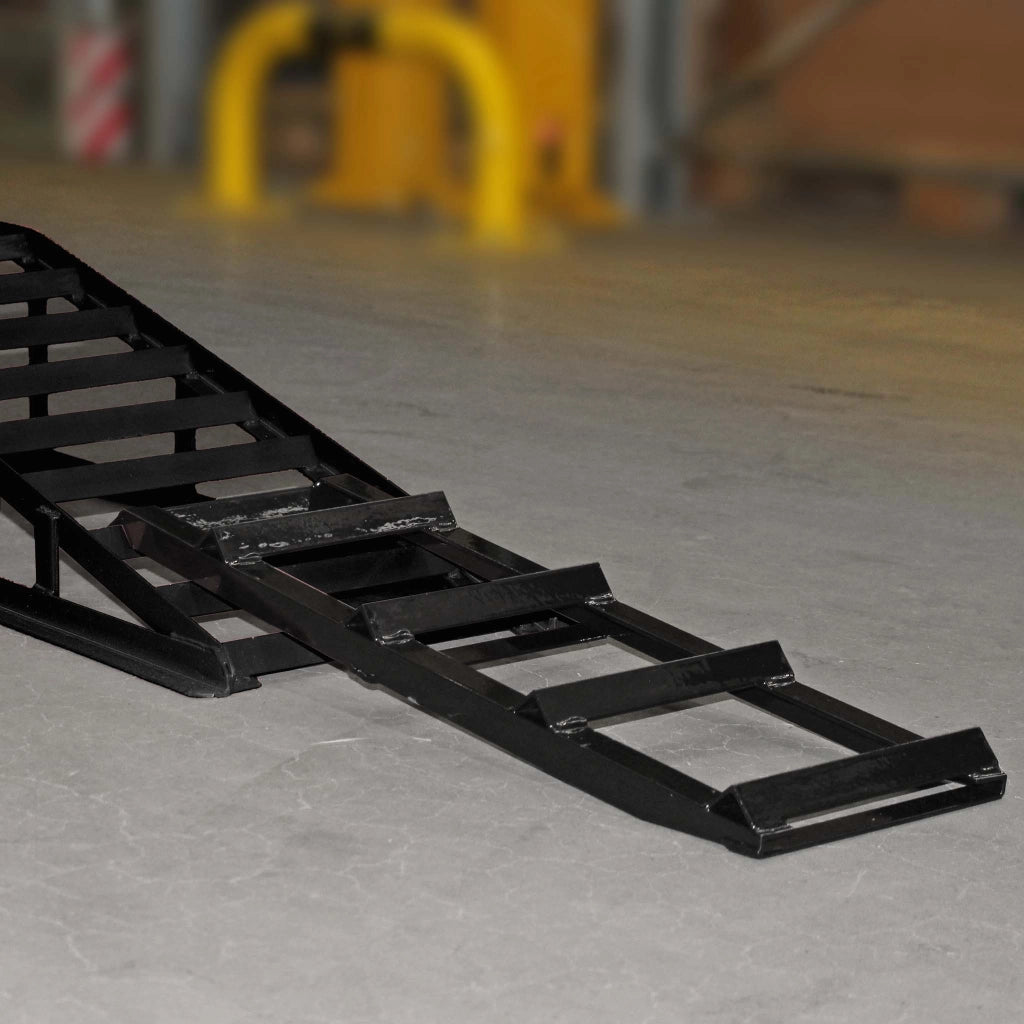 set 2x rampa di carico fino a 2 tonnellate per coppia, 915x350x275 mm, rampe in acciaio + estensione 2x 400 kg 650x195 mm Prolunga