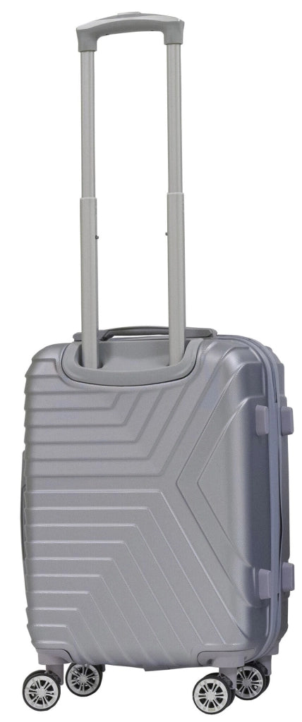Trolley Valigia Bagaglio a Mano Rigida in ABS 4 Ruote TSA Ravizzoni Calipso Silver