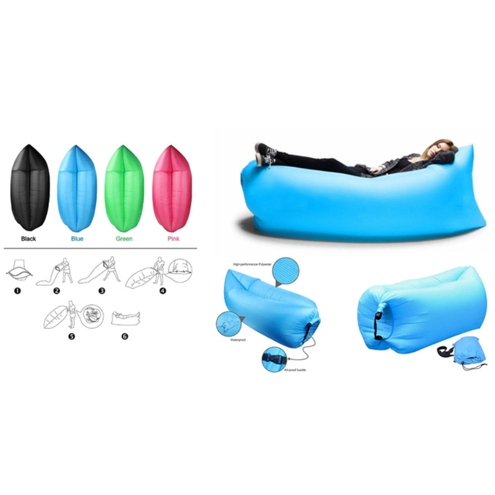 Trade Shop - Sofa Sacco Gonfiabile Materassino Spiaggia Aria Relax Piscina Divano Amaca Pouf -