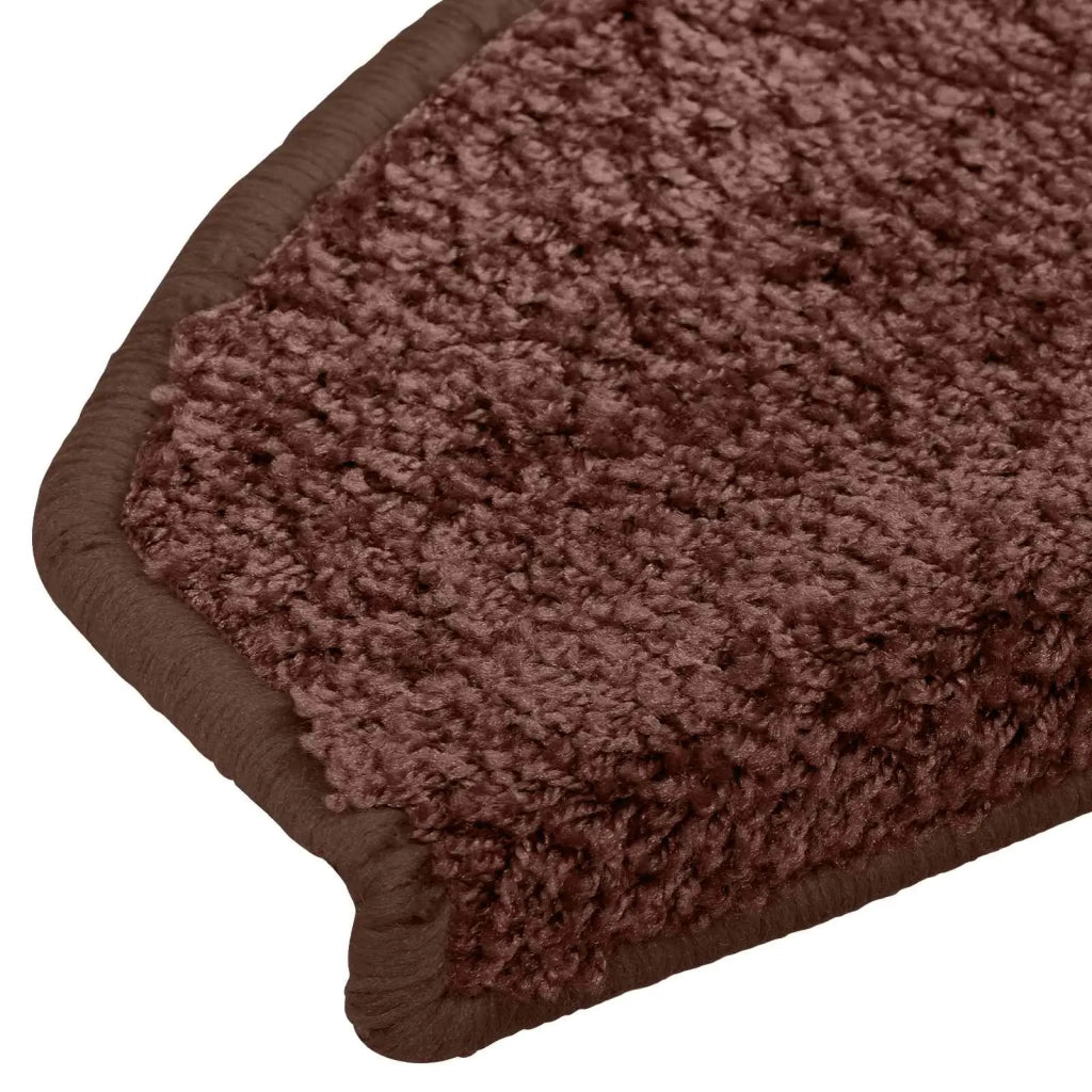Tappetini per scale autoadesivi Semicircolare 15 pcs Marrone