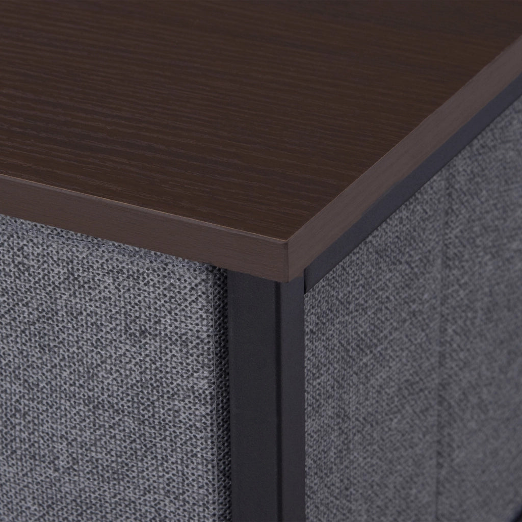 Cassettiera con 7 cassetti pieghevoli in tessuto ¨C Minimal ¨C Grigio scuro 63.5x30x71 cm