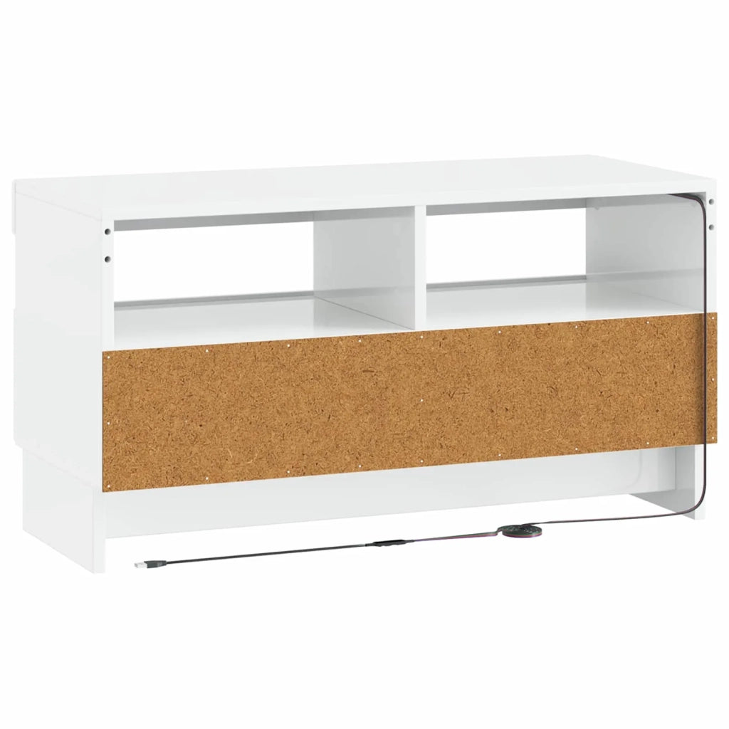 Mobile TV LED Bianco Lucido Legno ingegnerizzato 896119