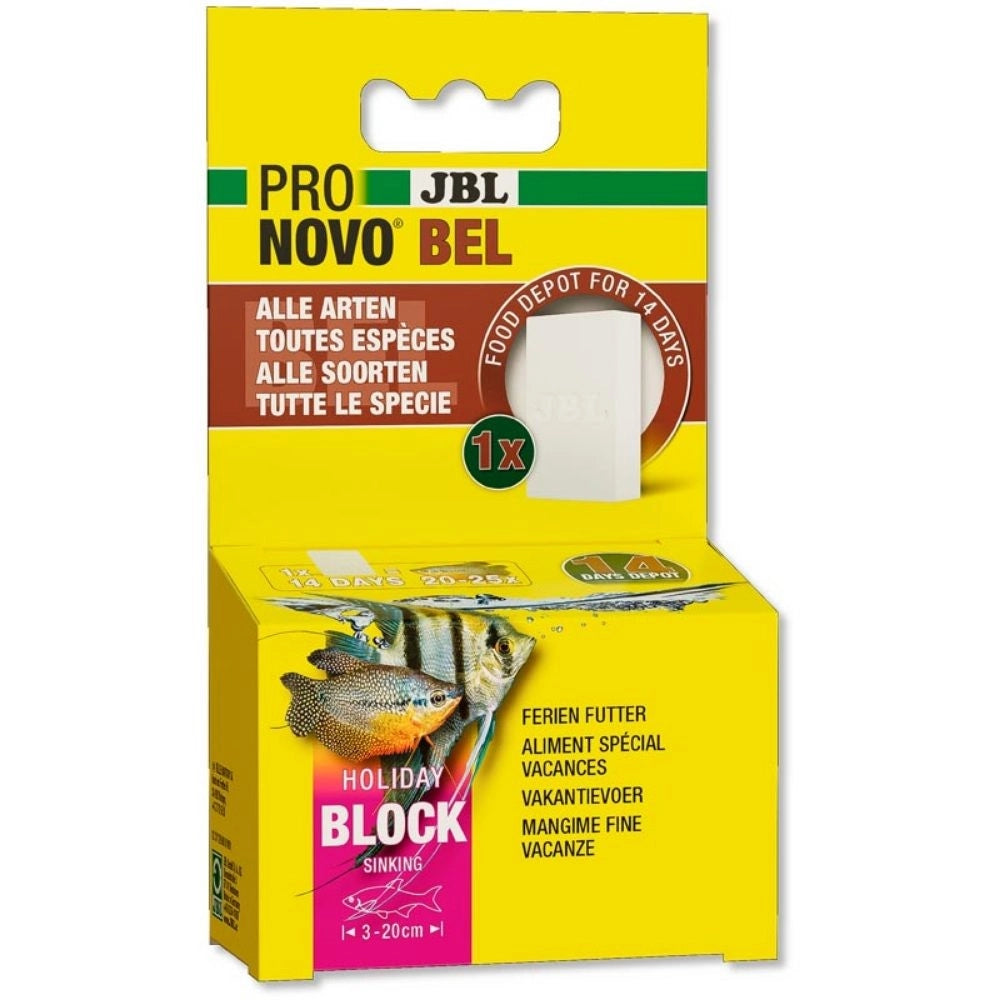 JBL ProNovo Bel Holiday 43g - blocco di mangime per tutti pesci d'acqua dolce