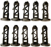 Pacchetto di 10 viti per cardini per coperchio cassonetto - diametro foro 20 mm - attacco per cassonetto da 50 / 80 / 100 / 120 / 240 l