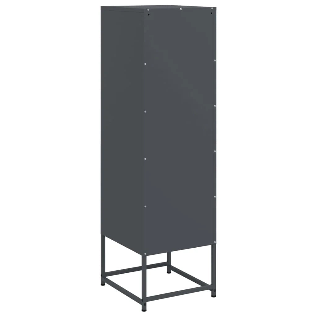 Buffet credenza cassettiera armadio mobile contenitore organizer cucina soggiorno salotto alto 36 x 39 x 123 cm acciaio antracite 02_0032201