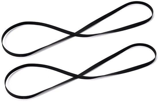 2 pezzi di cintura di trasmissione per giradischi sostitutiva lunghezza 200MM per giradischi a cintura per dischi in vinile retro - Adatto per tutti i tipi di giradischi a cintura - Cinture di sostituzione