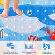 Matrice per bagno per bambini 100 x 40 cm - Antiscivolo, BPA libero, Resistente alla muffa - Lavabile in lavatrice