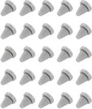 Douchekop Universale, 25 pezzi, Resistente e Robusto, Grigio Scuro, Bocchettoni in Silicone, Idoneo per Fori 6 mm, Utilizzabile Universalmente