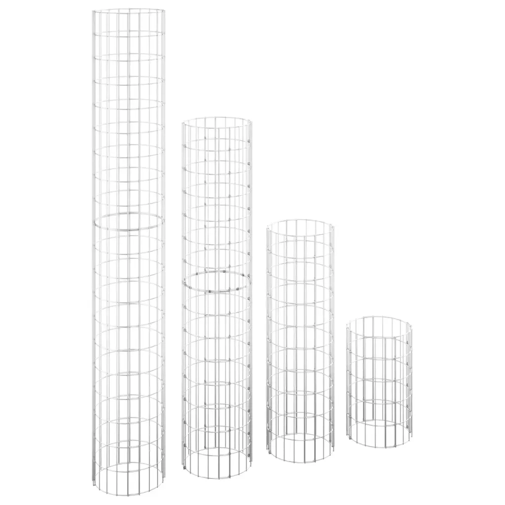 Fioriere Rialzate Gabbioni Circolari 4 pz Ã˜30x50/100/150/200 cm