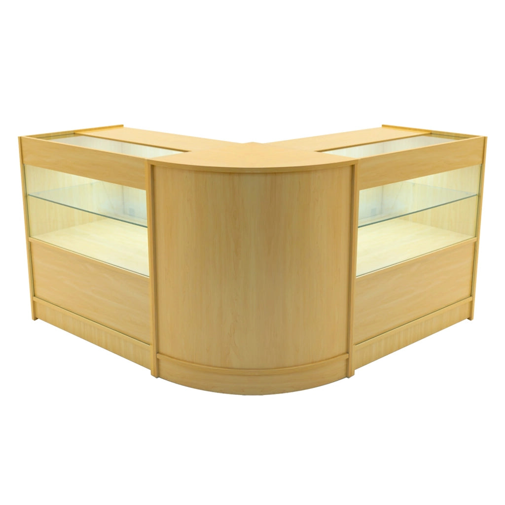 Set Banconi Acero Selene LED C900 CM60 con Serratura e Vetrina Espositiva