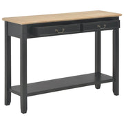 Tavolo Consolle Nero 110x35x80 cm in Legno 249903
