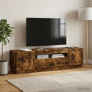 Mobile TV LED Rovere Fumo Legno ingegnerizzato 897790
