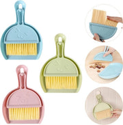 Set di spazzole e pennelli mini 3 in 1 per uso domestico, auto, cucina, tavolo e bambini - Setole di plastica duraturo, comode, agganciabili, disponibili in 3 colori