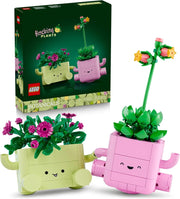 LEGO Botanicals Piante Dondolanti - Set di Fiori Artificiali con 2 Piante Finte e 2 Vasi Color Pastello,Eta 9+
