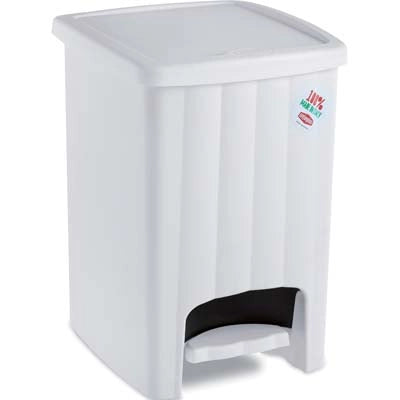 PATTUMIERA IMMONDIZIA MARGHERITA STEFANPLAST - BIANCO LT 20 CM 26X30 H.CM 39- 2 pezzi