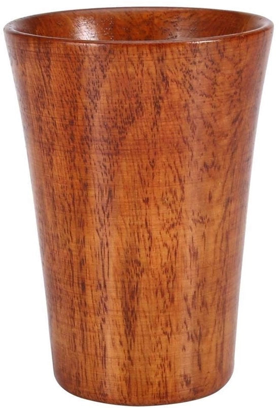 Set di Tazze in Legno Vintage Design Portatile 

Dimensioni: 7,5x13cm 
Material: Legno