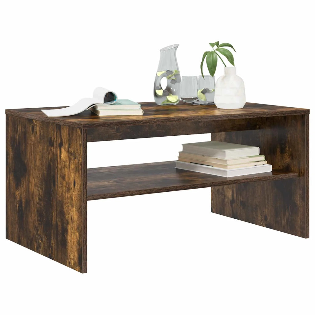 Tavolino da salotto | Tavolino da caff¨¨ | Tavolino da Soggiorno Rovere fum¨¦ 80 x 50 x 40 cm