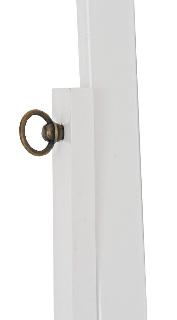Specchio Autoportante Yolanda con Ruote bianco