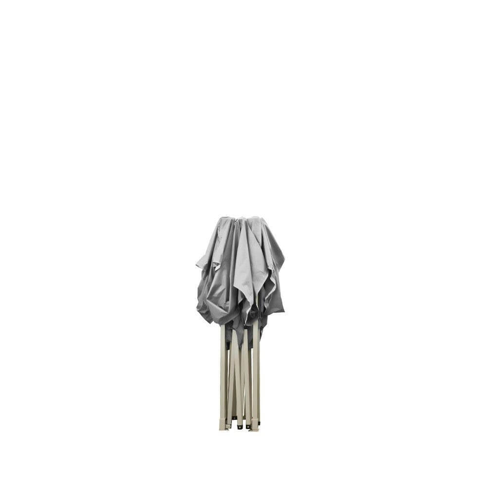 Gazebo Richiudibile Pieghevole 2x2m in Acciaio e PVC Impermeabile Bianco