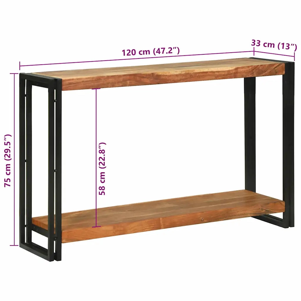 Tavolo consolle 120 x 33 x 75 cm Legno di Acacia Massello 4104734