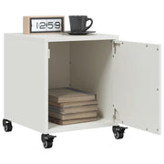 Comodini 2 pz-Set di 2 Tavolino da notte Bianchi 36x39x43,5 cm in Acciaio 556752