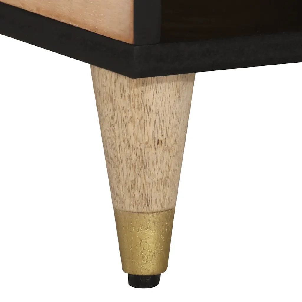 Tavolino da Salotto 80x50x40 cm Legno Massello di Mango 358252