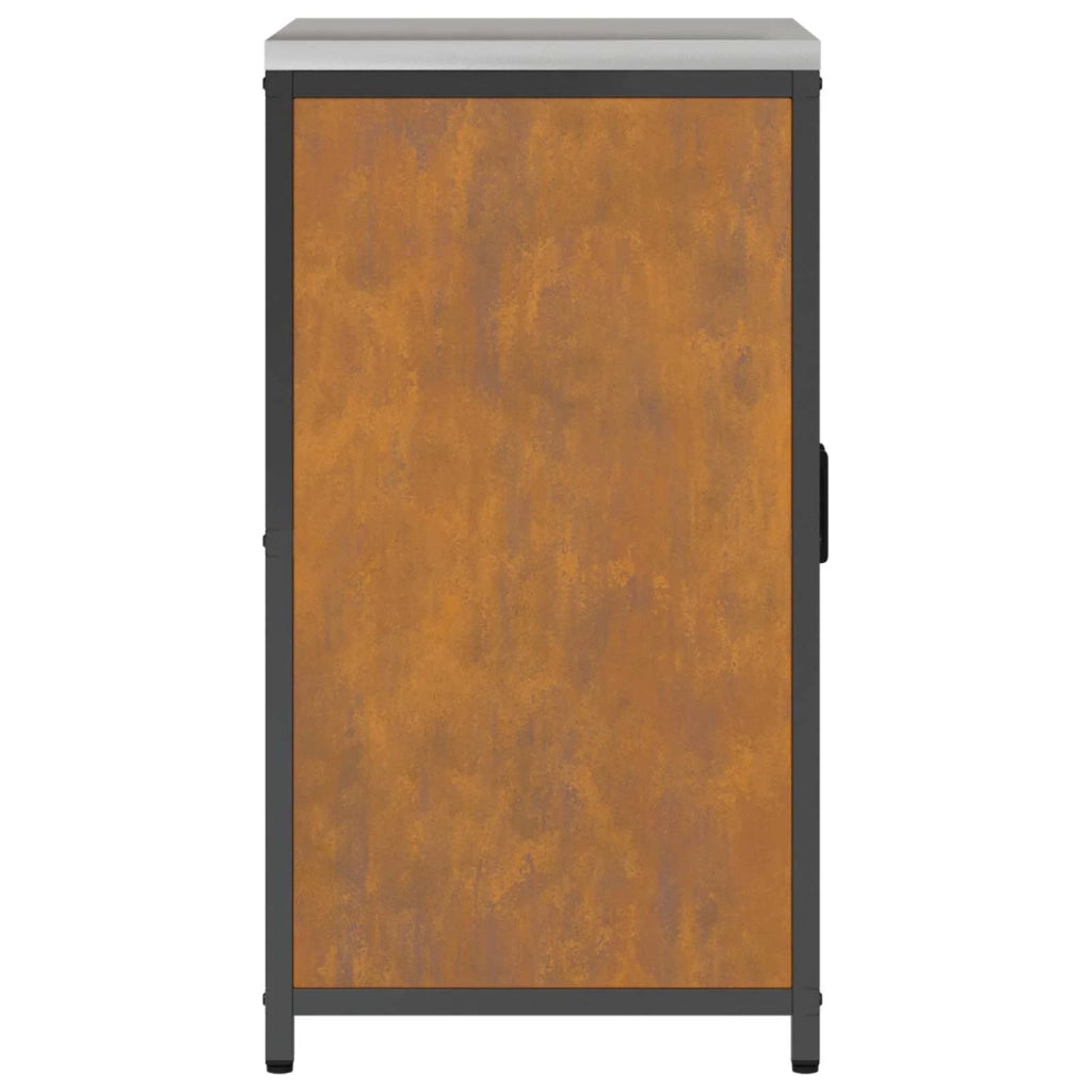 Stoccaggio in cucina con porta Ruggine 60 x 50 x 92 cm Acciaio 874995