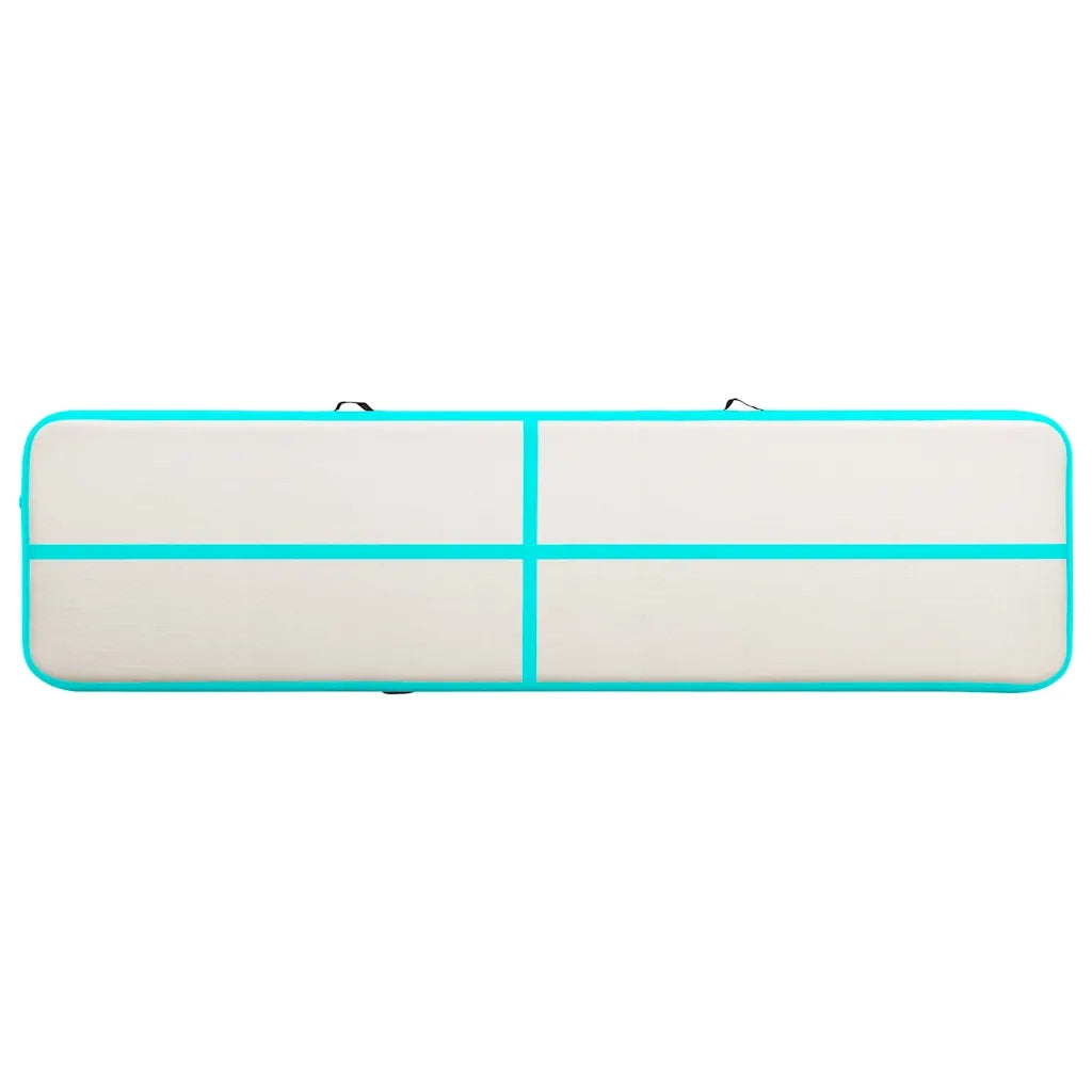 Tappetino Ginnastica Gonfiabile e Pompa 700x100x20cm PVC Verde 92690