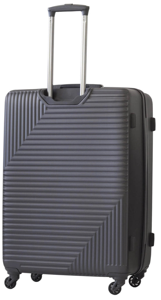 Trolley Valigia Grande Rigida in ABS 4 Ruote TSA Ravizzoni Long Island Grigio