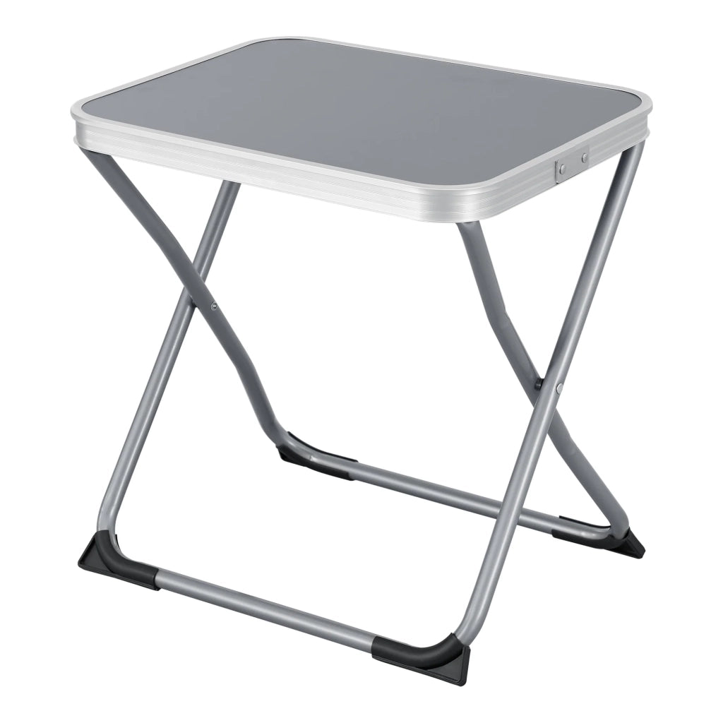 Sgabello e tavolo da campeggio 2 in 1 Barete 47 x 47 x 37 cm grigio 03_0011105