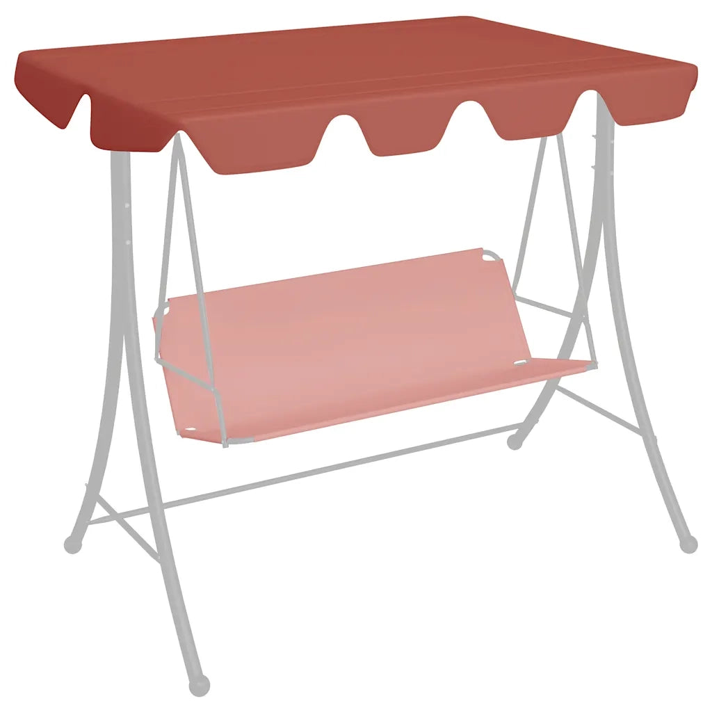 Baldacchino per Dondolo Giardino Terracotta 150/130x105/70 cm 312100