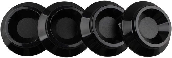 Piano Pads di serie 4 - Antiscivolo/Resistente allo shock - Isolamento acustico - ABS - Protezione del pavimento - Dimensioni 8,7 x 8,7 x 2 cm - Pads per mobili
