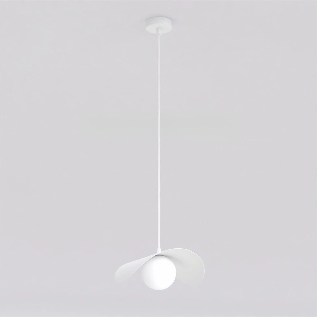 Lampada a sospensione Ritual in acciaio bianco opaco