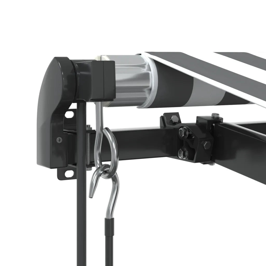 vidaXL Tenda Retrattile Automatica LED Antracite e Bianco 600x350 cm