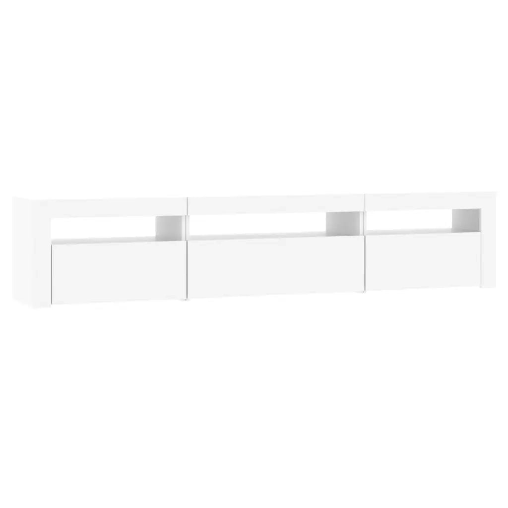 Mobile Porta TV con Luci LED Bianco 195x35x40 cm cod mxl 9142