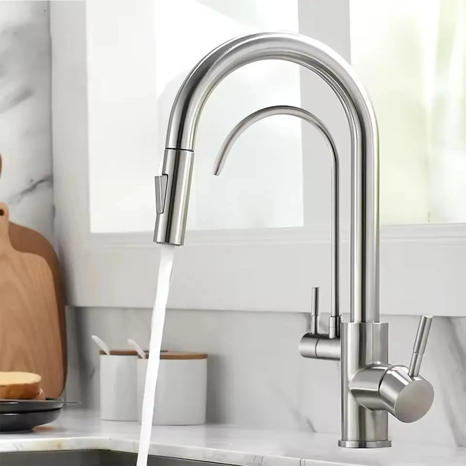Rubinetto Da Cucina Rea Eco Fresh Brush Nickel