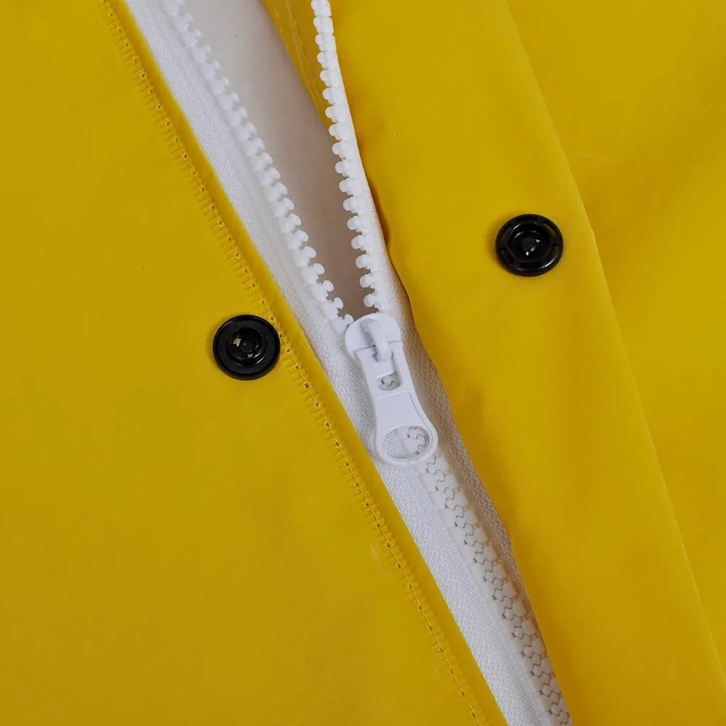 Impermeabile Verde resistente a 2 pezzi con cappuccio Giallo XL CFW4634702