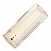 Lampada di Emergenza LED, 3,5W 400lm 6500K, SA/SE Sempre Accesa e Solo Emergenza, Autonomia 3 Ore, IP65, Montaggio Parete o Soffitto, Batteria Ricaricabile al Litio 7,4V 1,5Ah, 270x100x54mm