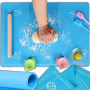 Mat di silicone per forno 64,5 x 45 cm, Mat di forno antiscivolo con distribuzione di peso blu